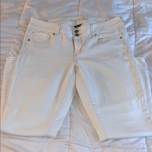 White Crop Jeans